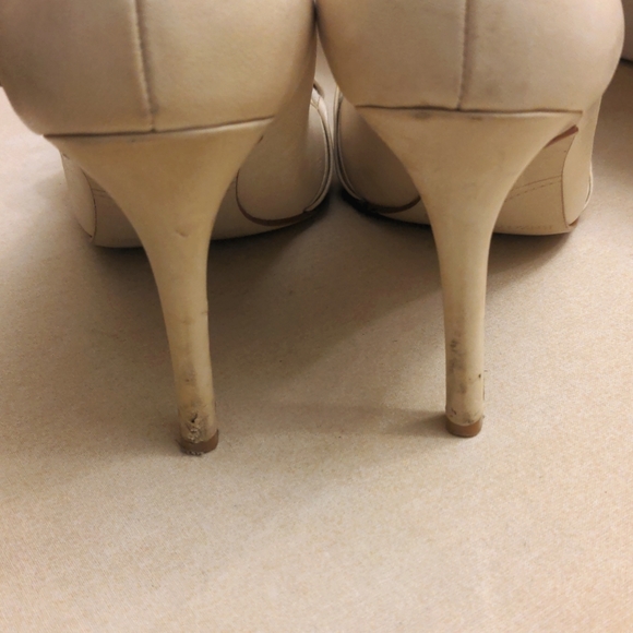 COPY - COPY - Bone Peep toe stilettos - Picture 3 of 4